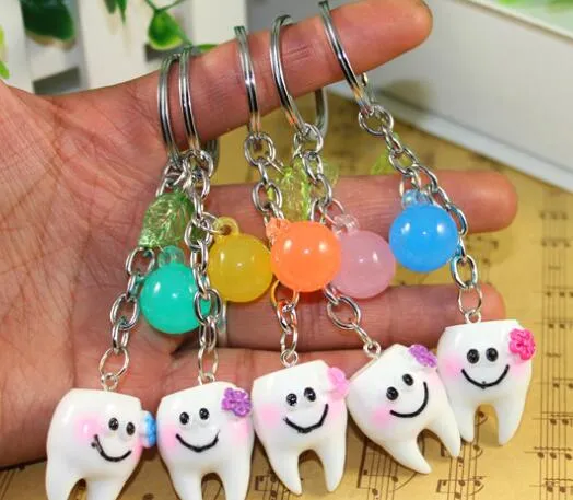 Fashion accessories Key Rings tooth teeth keychains for promotion gift from China