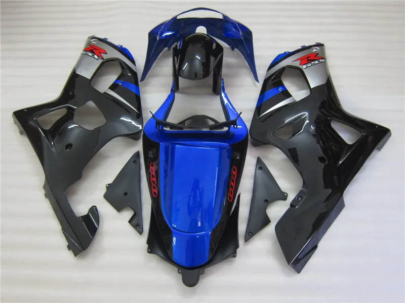 Nuovo caldo Suzuki GSXR 2001 2002 2003 600 750 GSX-R600 GSX-R750 K1 Blue Black carenatura 413A