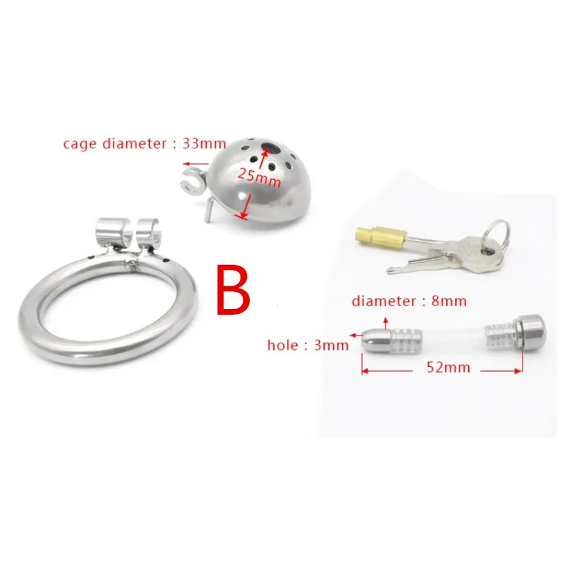 Male Chastity Cage Stainless Steel Cock Lock with Soft Urethral Sound Catheter Male Bondage Dick Cage CBT Sex Toys for Man G1946799205