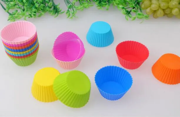 Silicone Muffin Cake Cupcake Cup Cake Mold Case Bakeware Maker Mögelbricka Bakning Jumbo Xb