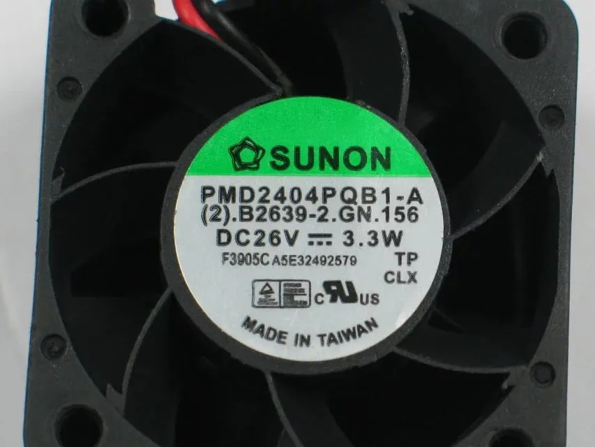 SUNON PMD2404PQB1-A DC 26V 3.3W 2-wire 2-pin connector 40X40X28mm Server Square Cooling Fan