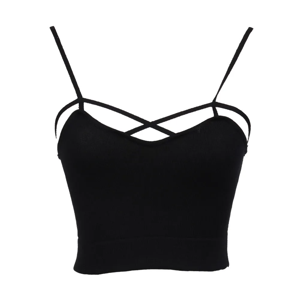 Wholesale Summer Sexy Lady Women Tanks Camis Cut Out Caged Bra Strappy  Corset Bralette Crop Bikini Top Shirt Outfits Clothes Short New From  Bevarly, $19.63