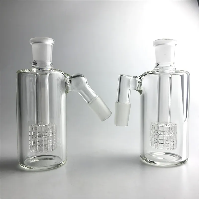Gruby Pyrex Glass Bong Ash Catcher z 14mm 14.4mm 4,5 cali Mini Bubbler Catchers Clear Glass Water Ashcatcher
