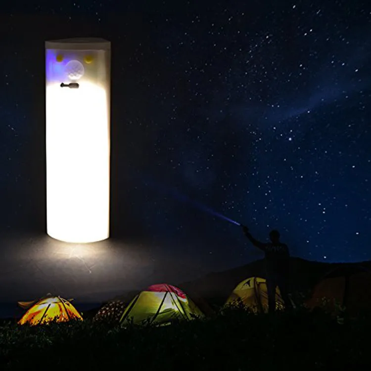 Portable Outdoor Led Camping Light Magnetic Base Emergency RechargeBale Solar Powered IP65 Ultra Bright 30 LED Lantern för vandring, nödsituation