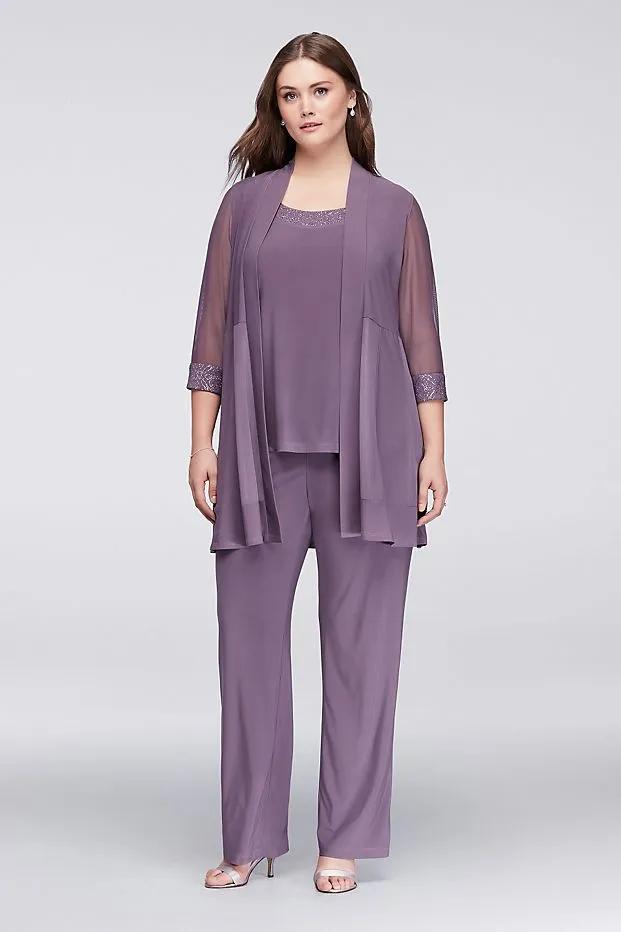 Grandmother of the bride pant suits plus online size