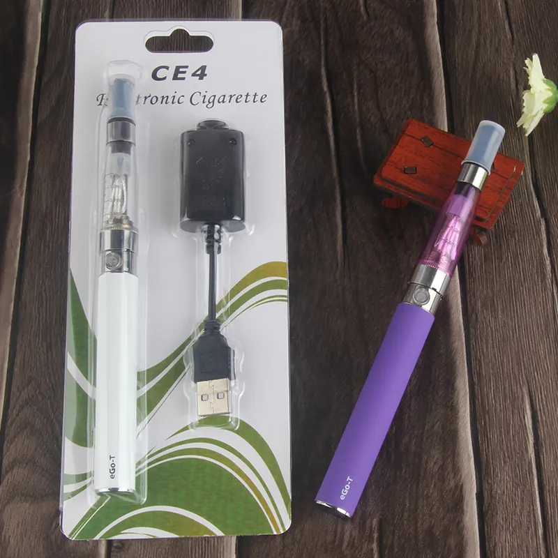 e cig eGo T CE4 kit de démarrage Single CE5 Blister Kits 650mah 900mah 1100mah EVOD Batterie CE6 Clearomizer Atomiseur vaporisateur vapes stylos