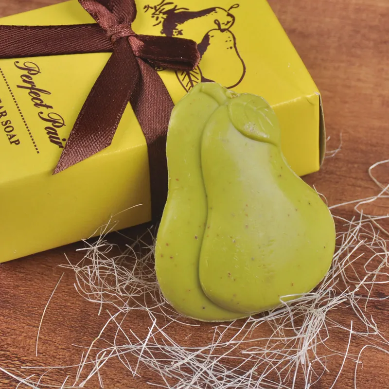 Wedding favors The Perfect Pair Scented Pear Soap Decorative Baby Showers Soaps Party Gifts2092432