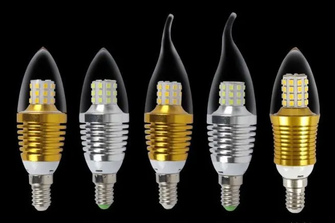 белый E12 E27 E14 Flame High Power LED люстра Свеча свет лампы накаливания лампа led light