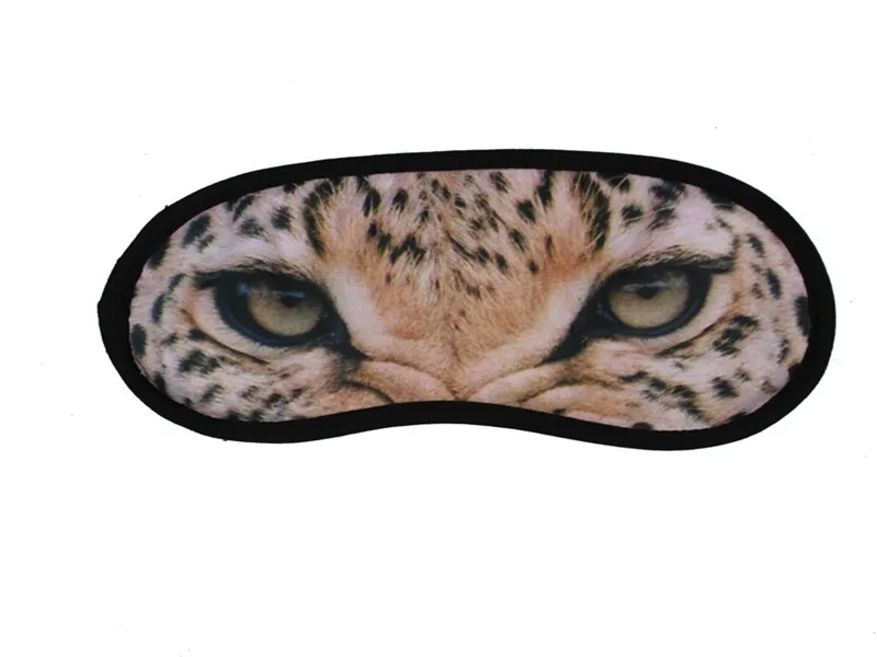 100 adet / grup Hızlı Kargo Seksi 3D Baskı Hayvan Siperliği Seyahat Uyku Göz Maskesi Uyku Kapak Körü Körüne Göz Maskesi Kapakları.