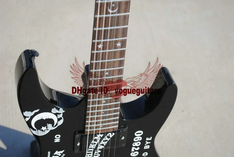 Mais recente KH2 Kirk Ouija Palavras pretas Guitars Electric OEM Guitars 2802093