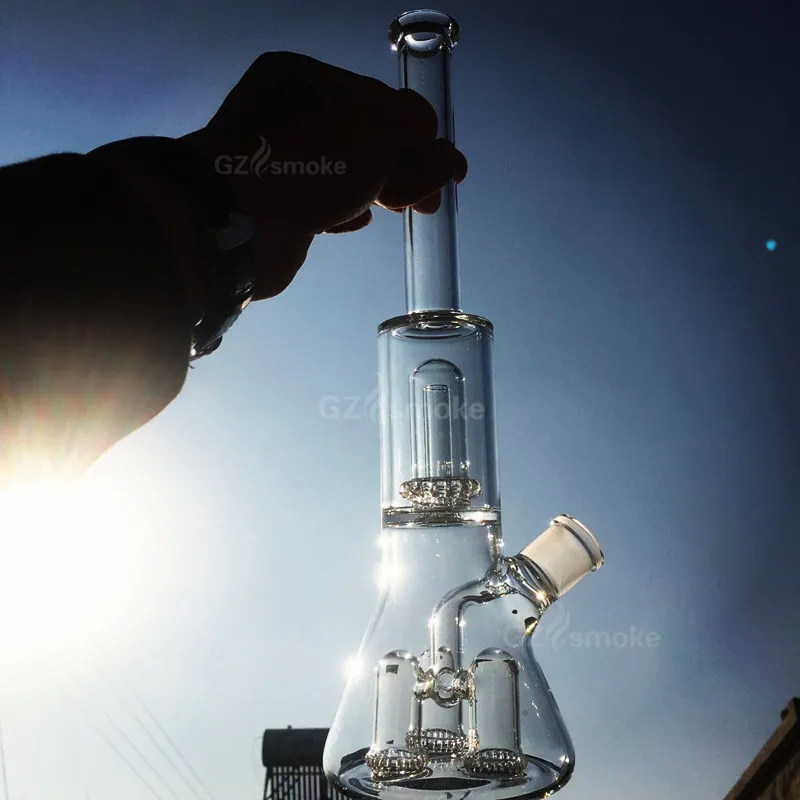 Bong Dab Rig Glass Bongs Bubbles Oil Rigs Clear Four Filters Inside ...