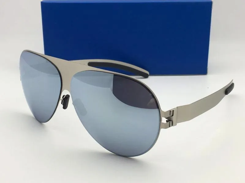 Nuovi occhiali da sole da uomo Franz pilot montatura con montatura a specchio ultraleggera Occhiali da sole oversize in lega di memoria da donna dal design cool l'outdoor