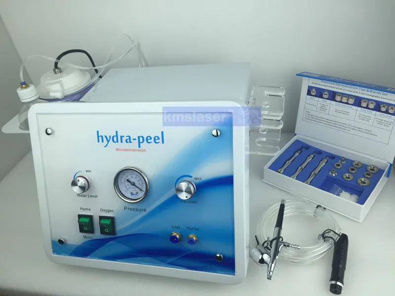 4 i 1 bärbar mutifuktional syremikrodermabrasion Vattenrengöringsmaskin Super Vakuum Hydra Dermabrasion Maskiner