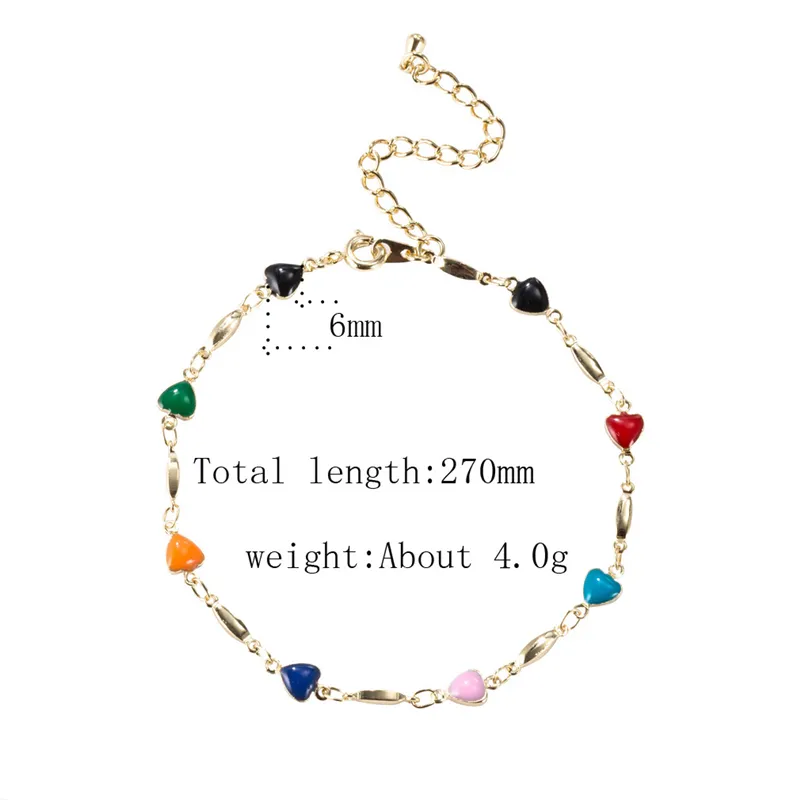 여름 해변 파티 Bohemia anklets 여자를위한 진짜 18K 노란 골드 도금 친구를위한 좋은 선물