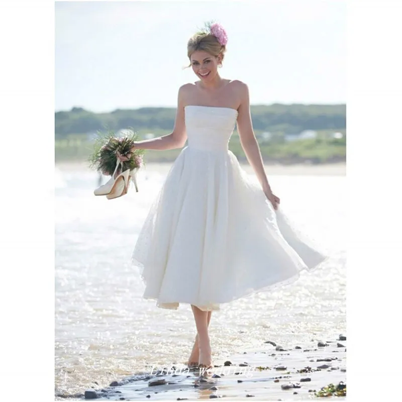 Boho Summer Bohemian Beach Wedding Dress A Line... From Linda_wedding,  $133.04 | DHgate.Com