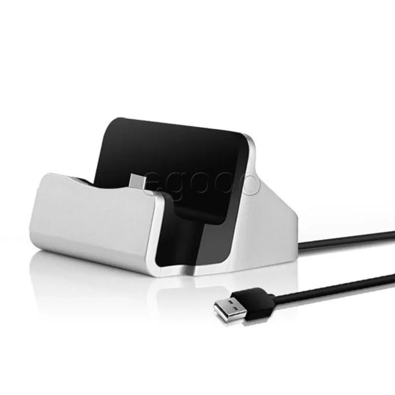 Universal Quick Charger Docking Stand Station Cradle Зарядка синхронизации для Samsung S6 S7 Edge Примечание 5 Тип C Android с розничной B8833282