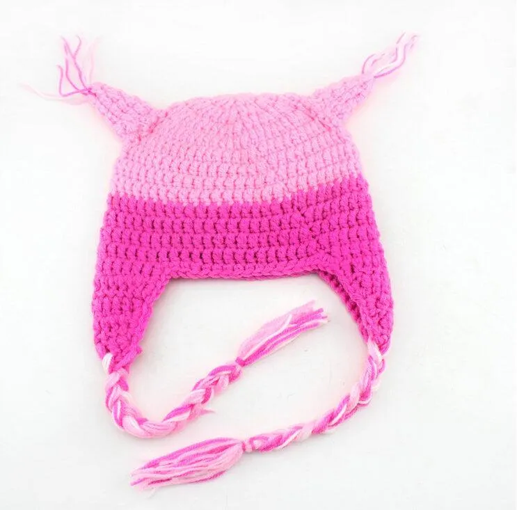 Criança Coruja Crochet cap Malha De Lã EarFlap Chapéu Do Bebê do inverno quente Dos Desenhos Animados chapéu de crochê para crianças coruja artesanal de Malha chapéus infante beanie