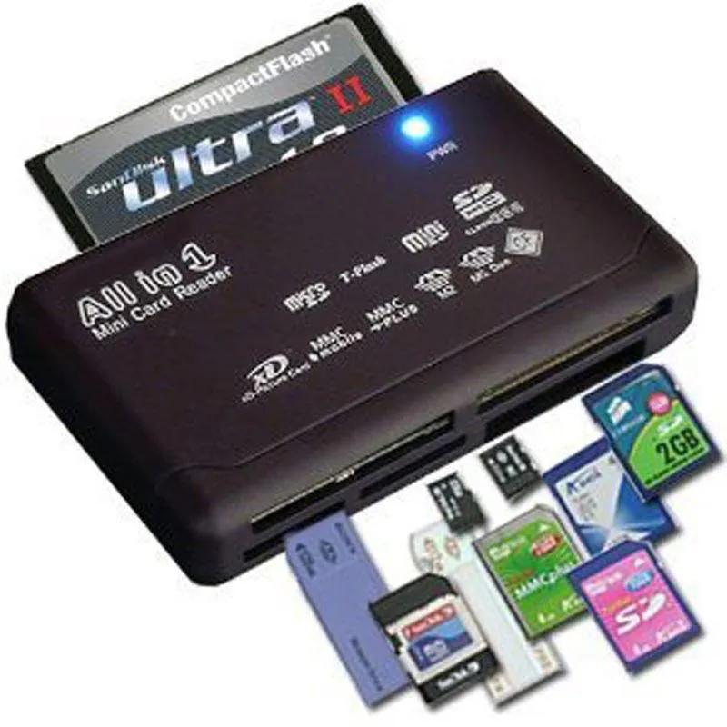 Lector De Tarjetas Micro SD Mini Micro M2 MMC XD CF USB Externo SDHH
