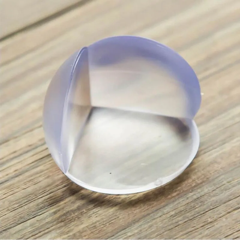 Baby Safety Kids Care Ball Shaped Corner Guards Protector Transparent Soft Table Edge Anti-Collision Kudde med lim Klistermärke ZA1463