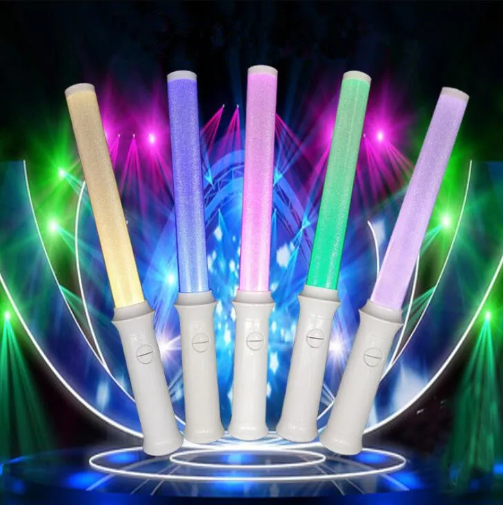 35 cm feestbenodigdheden LED Glow Stick 15 kleurverandering fel flitsende lichtstokken voor fluorescerende kampeerfestivals rave verjaardagsconcert bruiloft decor