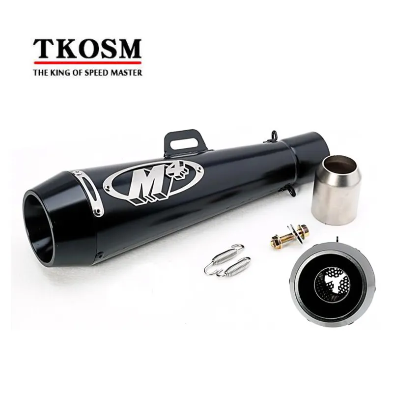 TKOSM zmodyfikowany 51mm Uniwersalny tłumik motocyklowy M4 Tłumik przypadku dla Honda CBR1000 Case dla Yamaha R6 dla Kawasaki M4 wydech