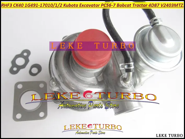 TURBO RHF3 CK40 VA410164 1G491-17011 1G491-17012 1G491-17010 Turbocharger For Kubota Excavator PC56-7 Bobcat Tractor 4D87 V2403-M-T-Z3B (2)