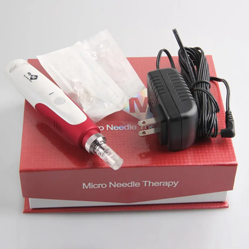 Elektrikli Microneedle Kalem Oto Microneedling ile 2 adet İğneler Beuty Makine Cilt Bakım Araçları