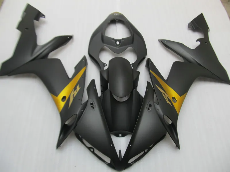 Injection molding body work fairing kit for Yamaha YZFR1 2004 2005 2006 matte black fairings set YZF R1 04 05 06 OT07