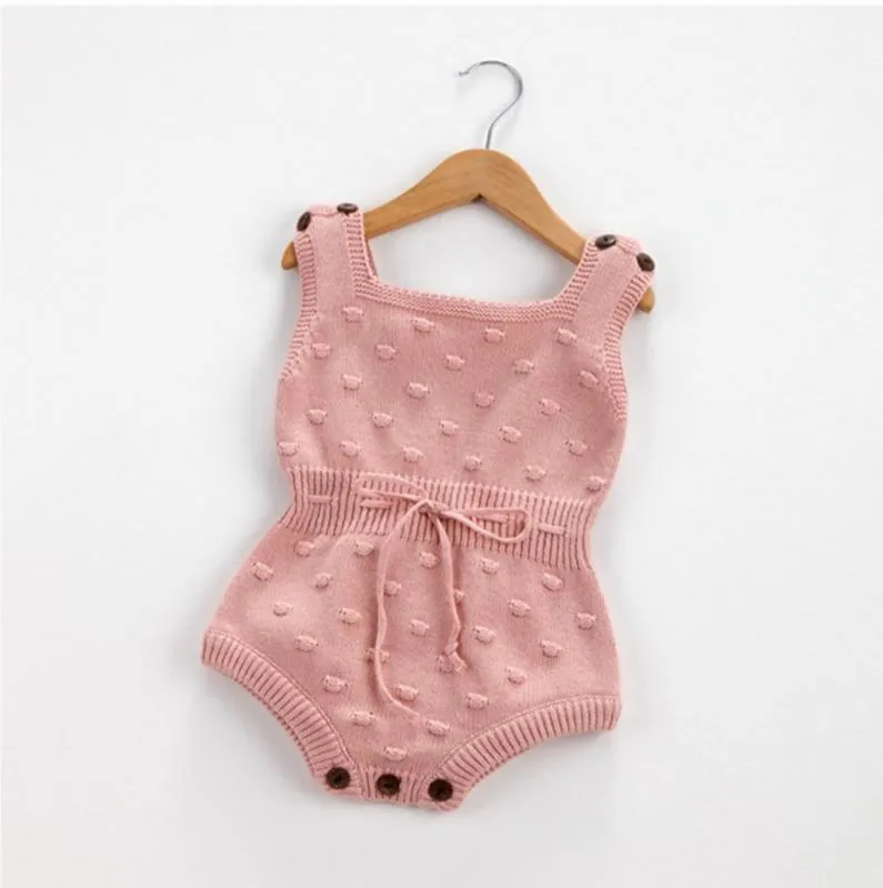 Perakende yeni doğan bebek çocuklar bebek örgü pamuklu bodysuits rhpers bahar sonbahar tulum tulum toddler kıyafetler 018m eg0045816692