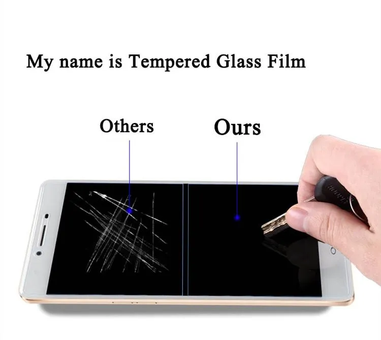 Filme de vidro temperado nano-revestido para oppo r3 / r3007 / n1mini / r1c / u3 / r2017 / u707 / u705 / a11 / a31 / a51 à prova de explosão filme 300 pçs / lote