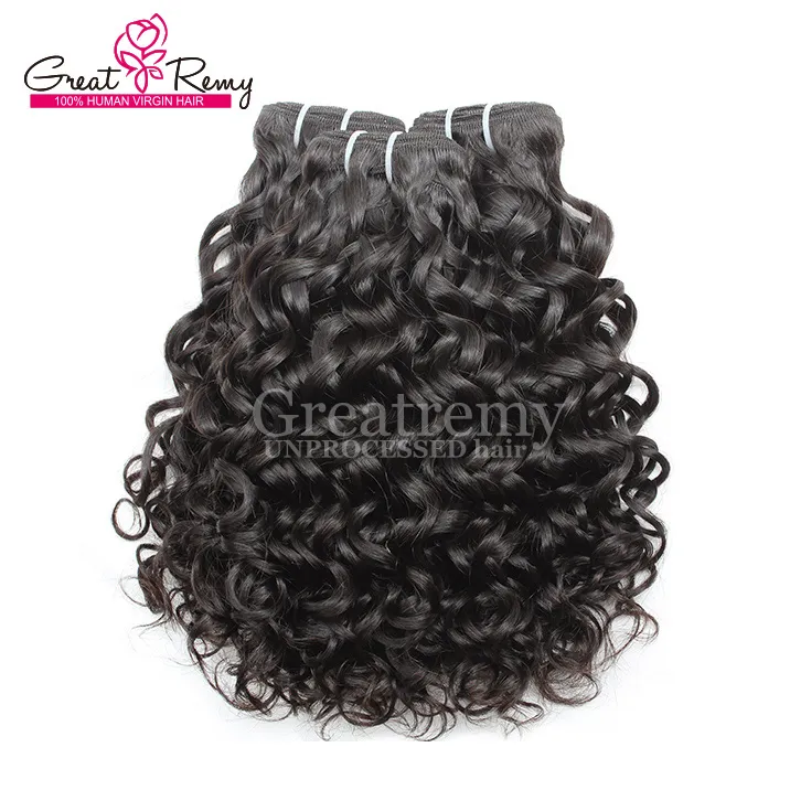 Water Wave Brazylijskie Virgin Hair Bundles z górną koronkową zamknięciem ludzkie włosy wątki górne koronkowe zamknięcie 4x4 Pełna głowa Greatrem9545506