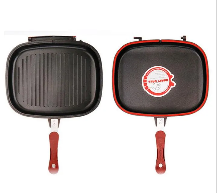 Vente en gros Happycall Happy Call 28 cm poêle à frire antiadhésive poêle Double face Grill poêle à frire