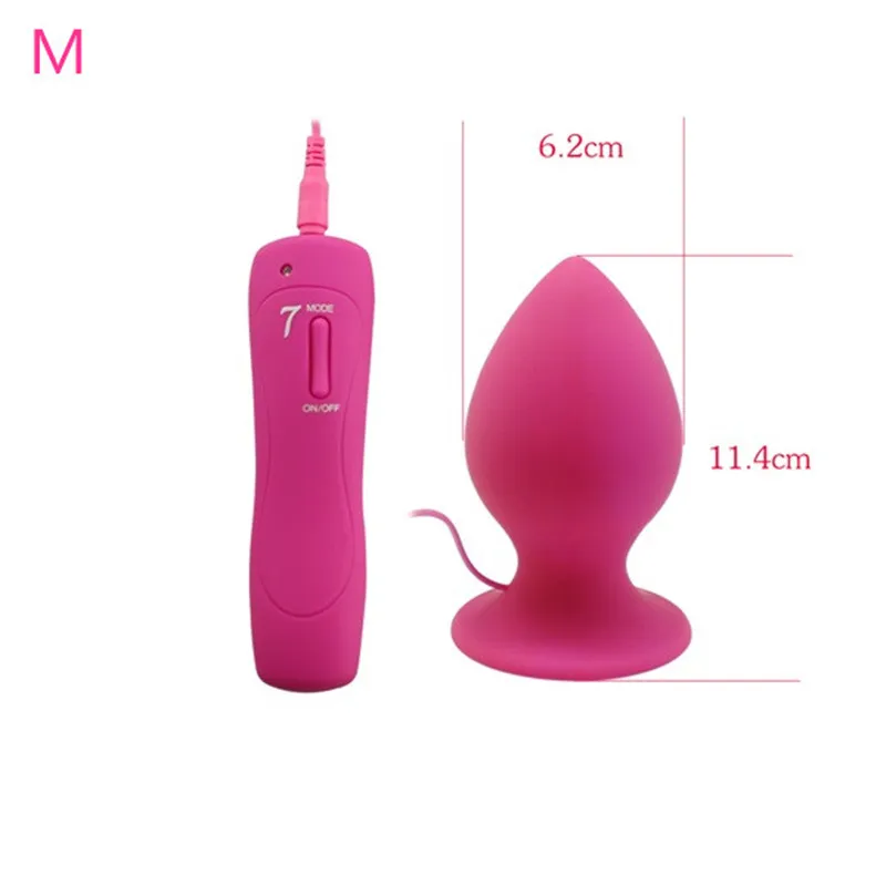 Silicone Butt Plug with 7 Vibration Modes Large XL XXL Sizes 9.5 to 13 in  Length Unisex Anal Vibrator from Dhgate Anal Toys