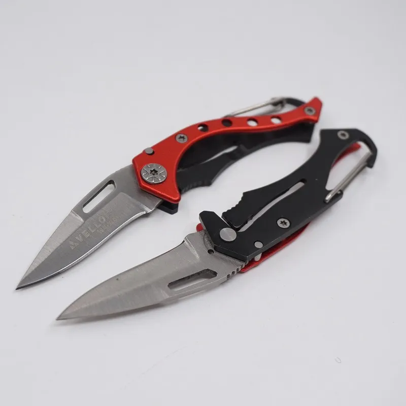 Folding Pocket Knife Outdoor Tactical Hunting Mini Kitchen Knife 440c Blade Small Camping Survival Knives with Key Chain EDC Tool