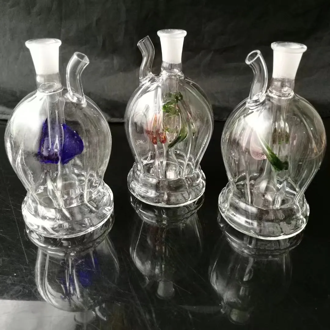 Edge of the round hoses , Glass Water Pipe Smoking Pipes Percolator Glass Bongs Oil Burner Water Pipes Oil Rigs Smoking with Dropper