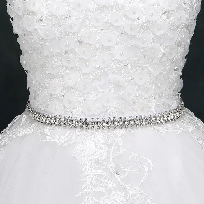 Prachtige bruiloft riemen lange bruids sjerpen bruiloft accessoires sprankelende bruiloft riemen goedkope nieuwe collectie 270 cm jurk riem