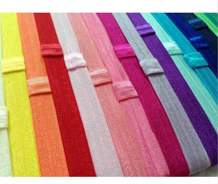 Baby meisjes jongen nylon elastische rubberen bands DIY regenboog haaraccessoires voor kinderen peuter baby 35 kleuren