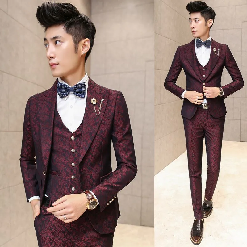 Floral Pattern Formal Tuxedo Suit For Wedding For Little Boys Perfect For  Weddings, Proms, And Parties Includes Dinner Tuxedo, Groomsmen, Kids Tuxedo  Suit For Wedding, Ensembles, De Blazers Style #230801 From Tuo07,