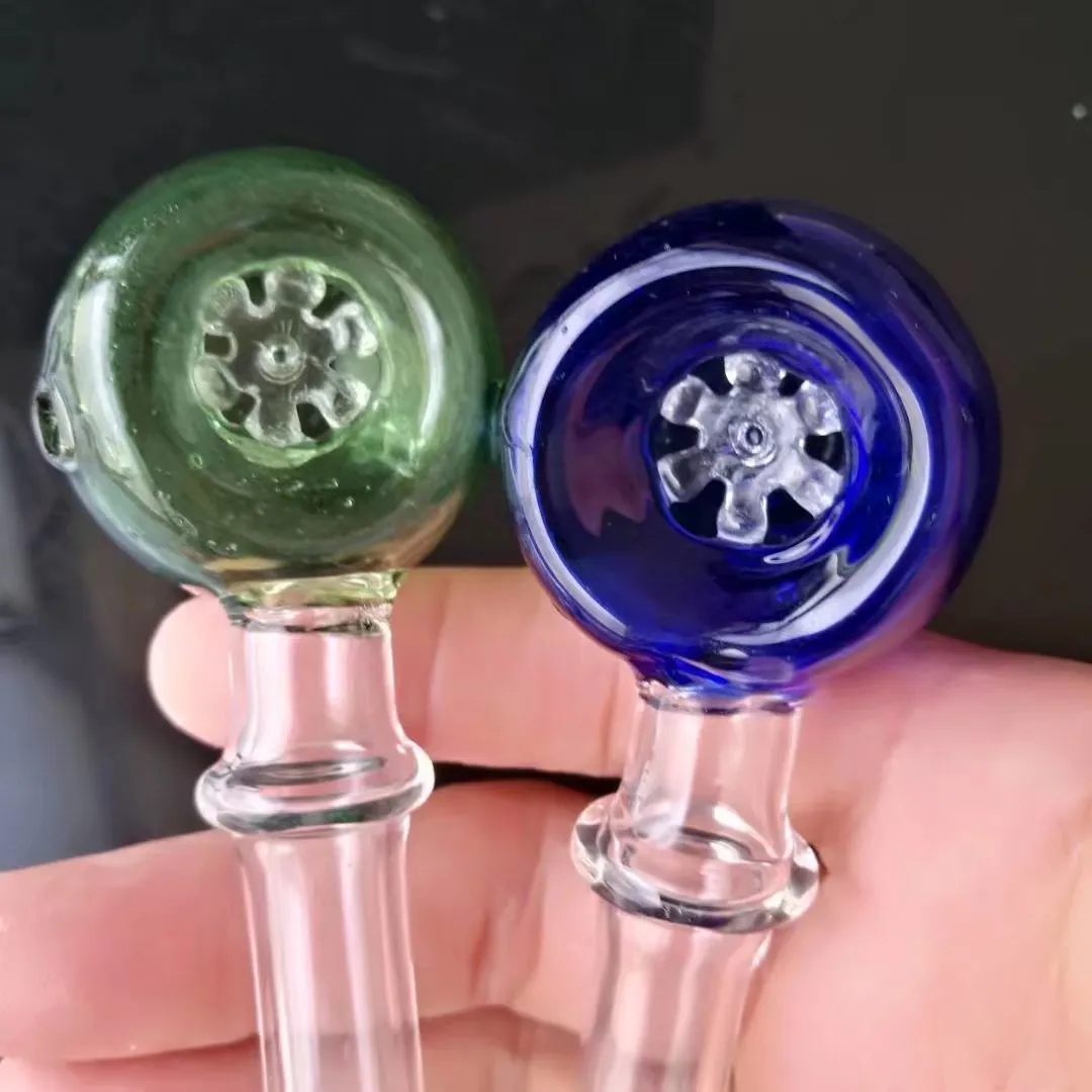 New color snowflake piece pipe Wholesale Glass Bongs Accessories, Water Pipe Smoking, 