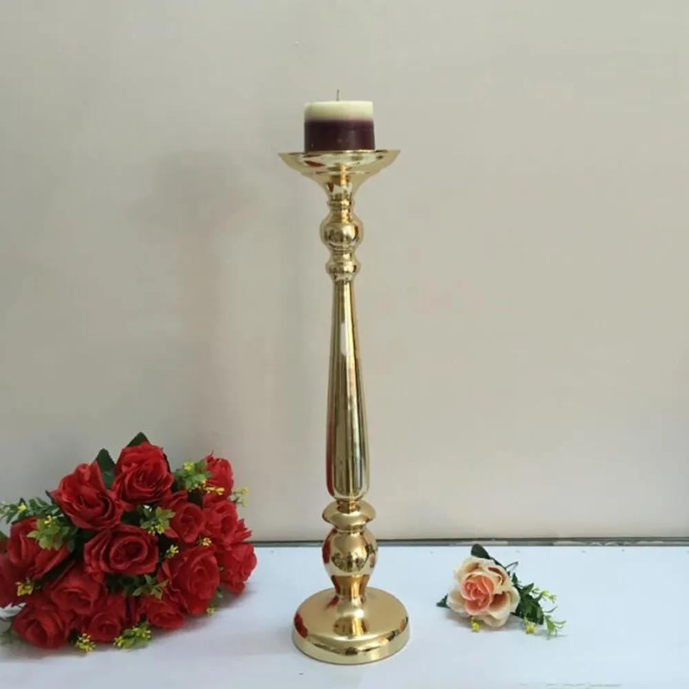 52 CM Tall Candle Holder Candle Stand Wedding Table Centerpiece Event Road Lead Flower Rack DIY Home Decoration / 