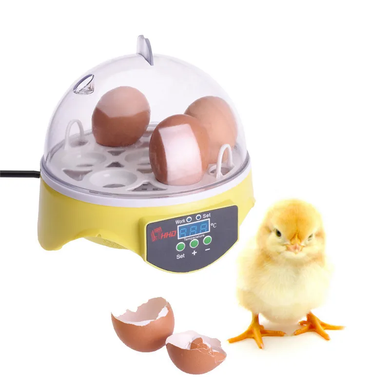 7 Digital incubatrice per polli da carne Brooder Clear Egg Turning Incubator Hatcher Controllo della temperatura Duck Bird Tray Incubatore automatico