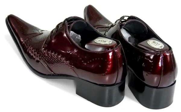Art- und Weisehochzeits-Schuhe der Männer, rote hochhackige wies Toes-Geschäfts-Partei-Oxfords Art- und Weisepattierleder-beiläufige Freizeit-weiße Kleid-Schuhe der Männer