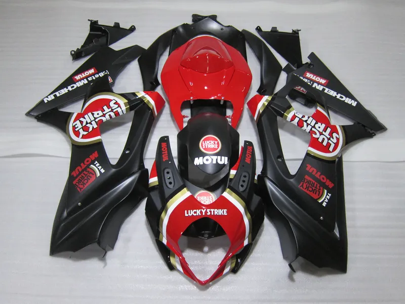 Injektion Motorcykel Fairings för Suzuki GSXR1000 2005 2006 Red Black Fairing Kit GSXR1000 05 06 OT38