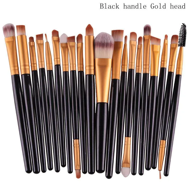 22 kleuren cosmetische make-up borstels set poeder fundering oogschaduw eyeliner lip penseel gereedschap merk make-up borstels 20 stuks set borstel