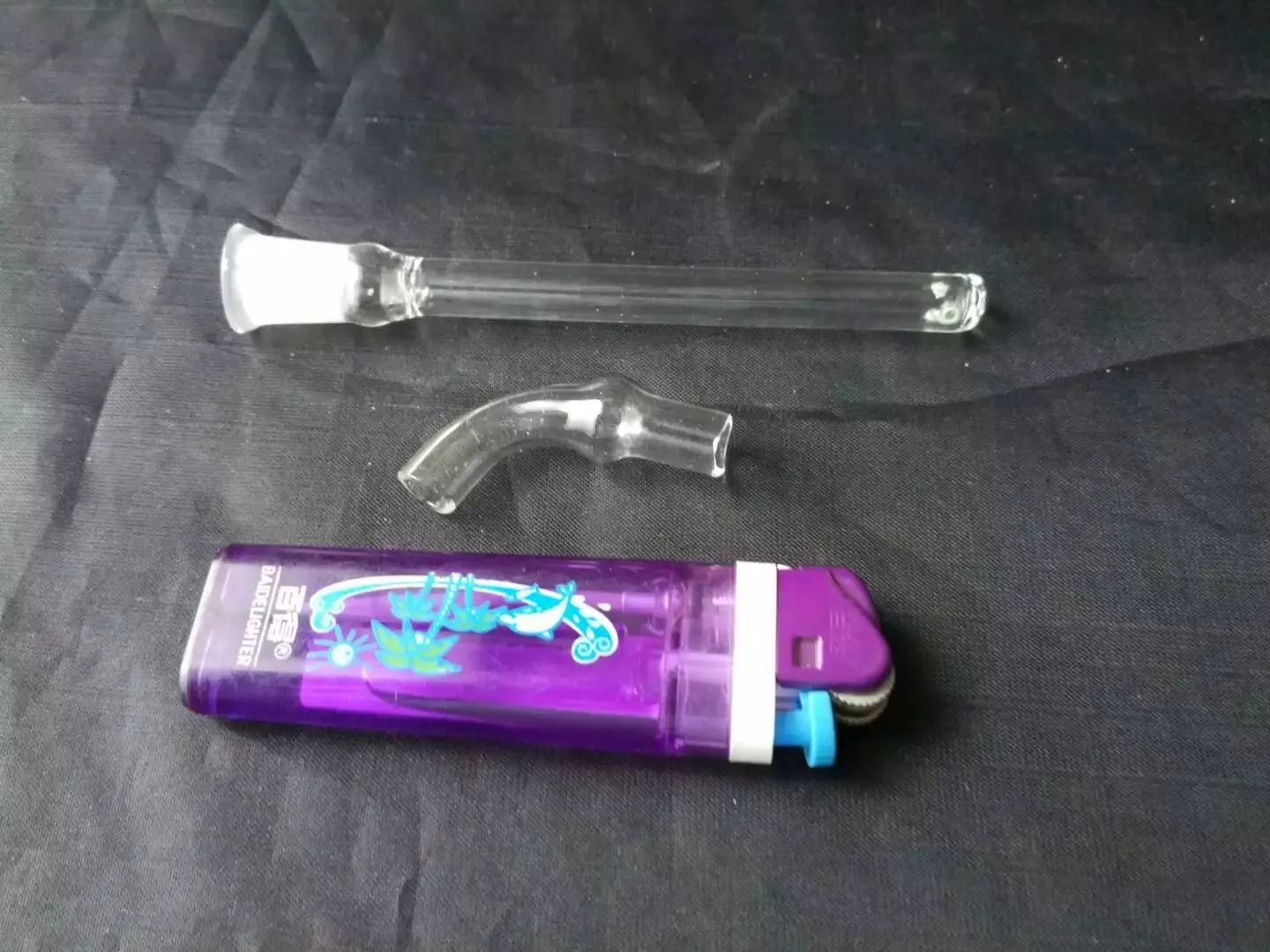 Transparent hylsa adapter glas bongs tillbehör glas rökrör färgglada mini multi-färg handrör bästa sked glas