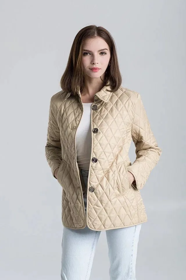 Women's Jackets Hot Classic! Women Short Style Jackets/fashion England Thin Cotton Padded Jacket/top Quality British Design Coats M-xxxl