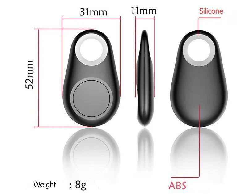 nouveau Mini GPS Tracker Bluetooth Key Finder Alarme 8g Recherche d'articles bidirectionnels pour enfants, animaux de compagnie, personnes âgées, portefeuilles, voitures, forfait de vente au détail de téléphone