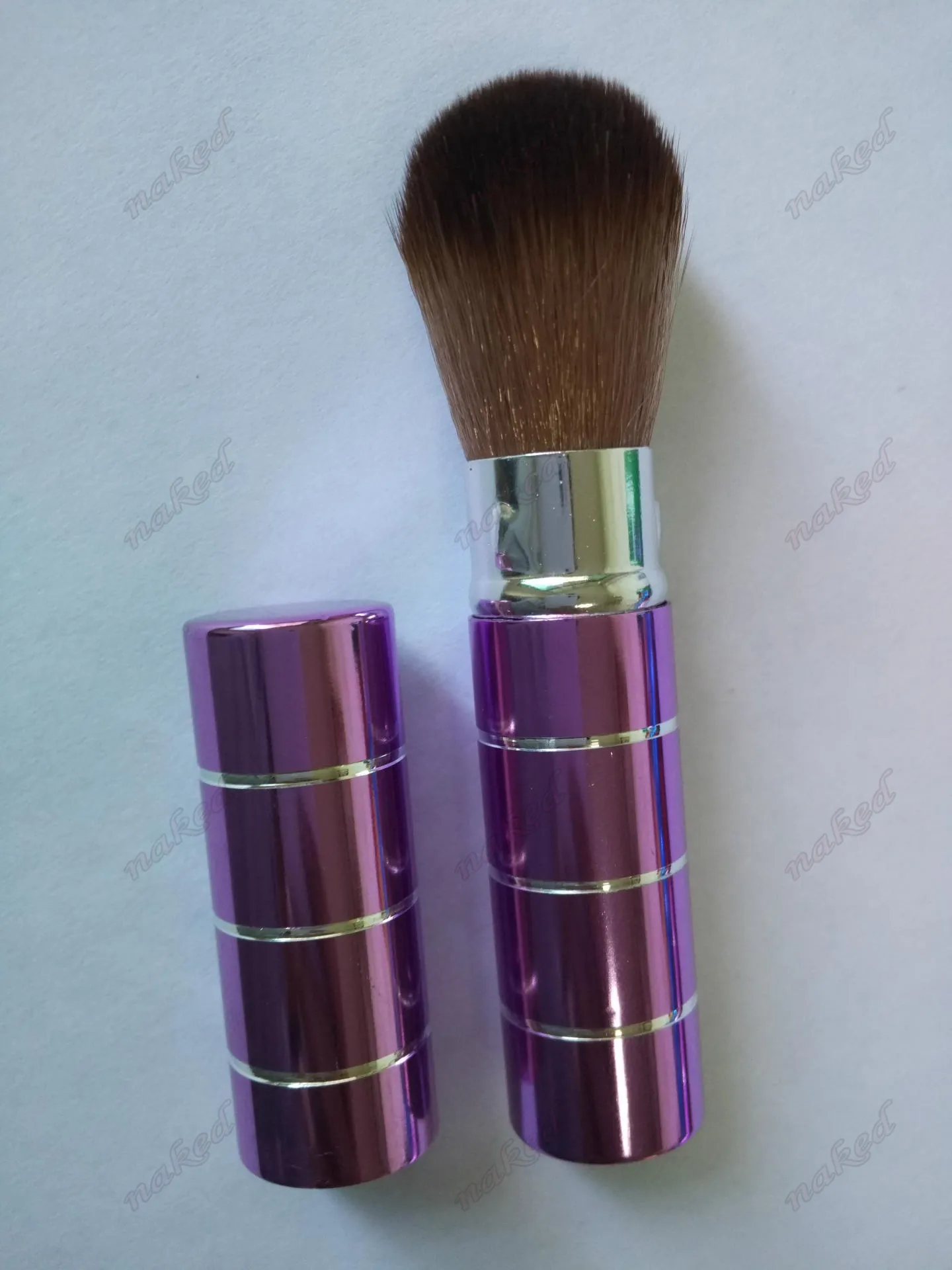 Lipstick tube make-up borstel telescopisch ontwerp voor carry in tas, poeder borstel speciale draagbare cosmetische bb crème borstel 6 kleur