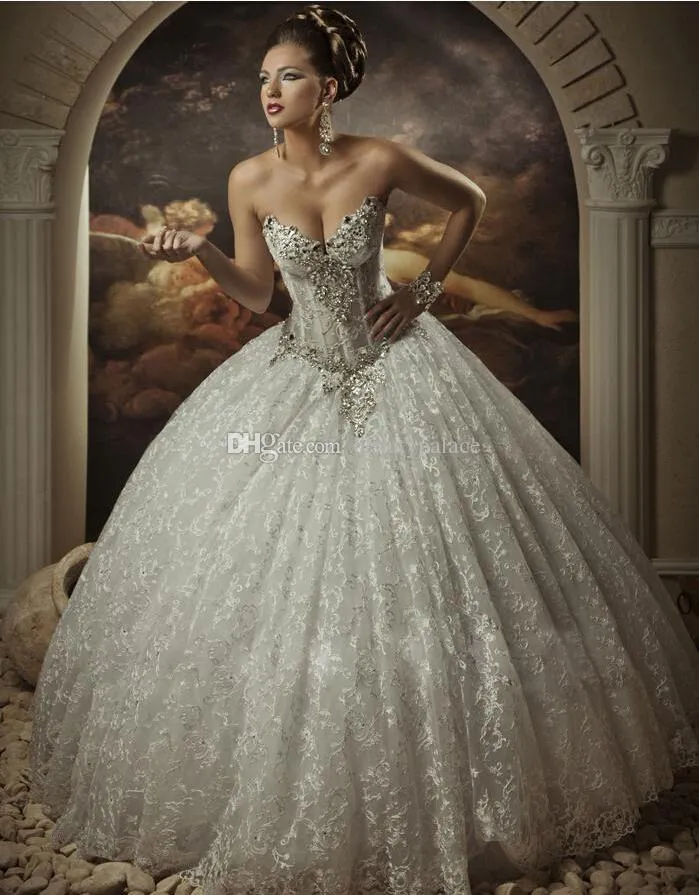 Wedding dresses with clearance bling corset