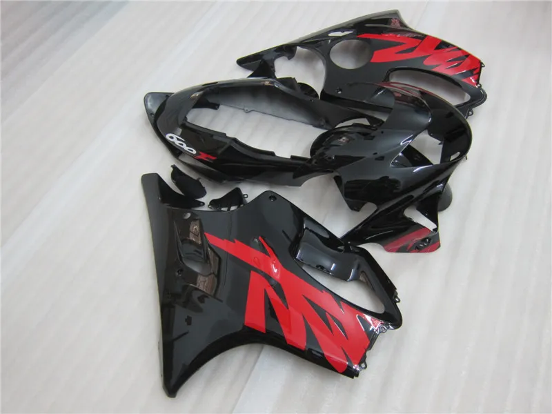 3ギフト新しいホットABSオートバイフェアリングキット100％フィットホンダCBR600R F4 99-00 CBR600 600RRF4 99-00ボディワークセット素敵な黒赤